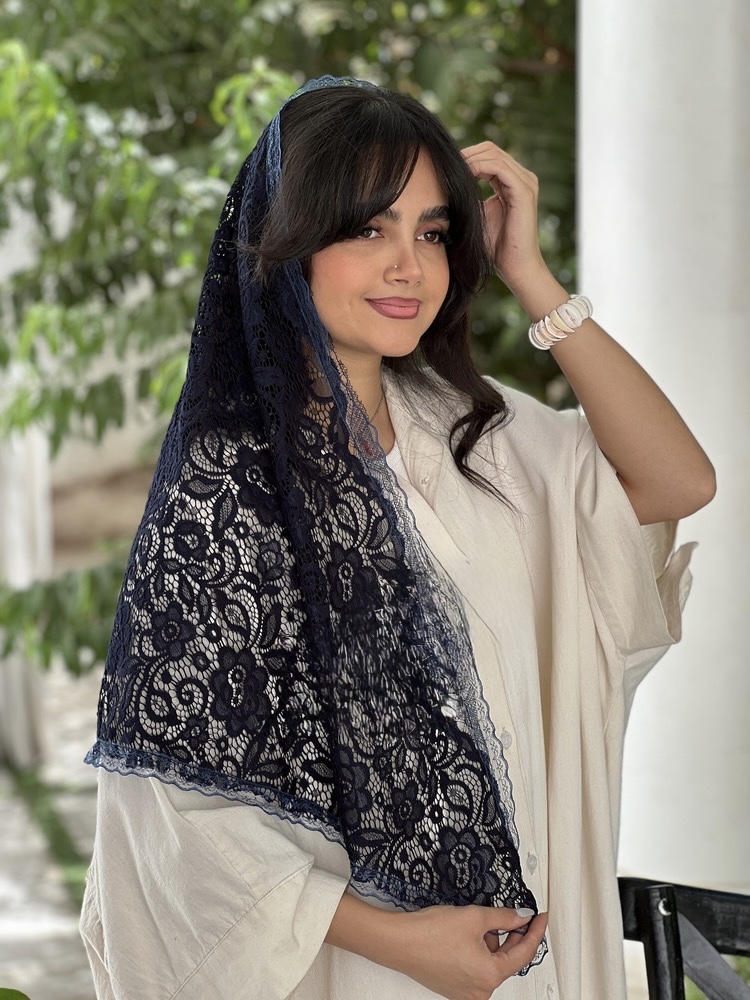 مینی اسکارف سه گوش دانتل